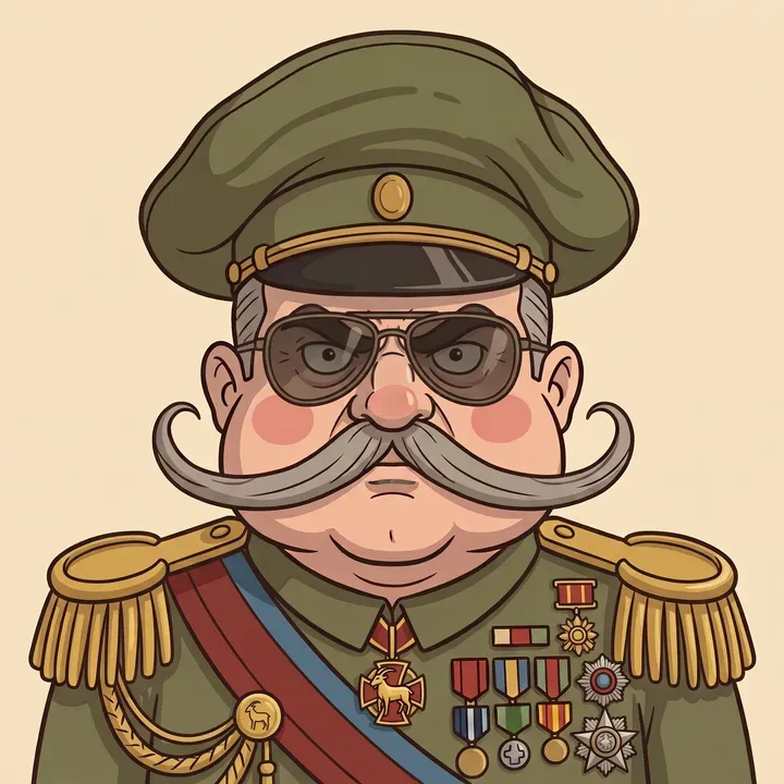 Marshal Vorlan, stage 5 of 9: epaulettes.